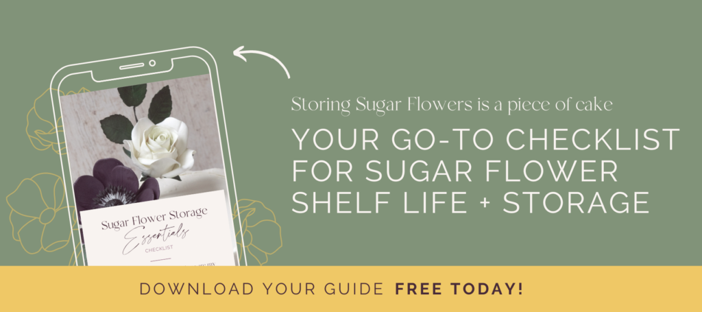 how to store sugar flowers graphic link for download