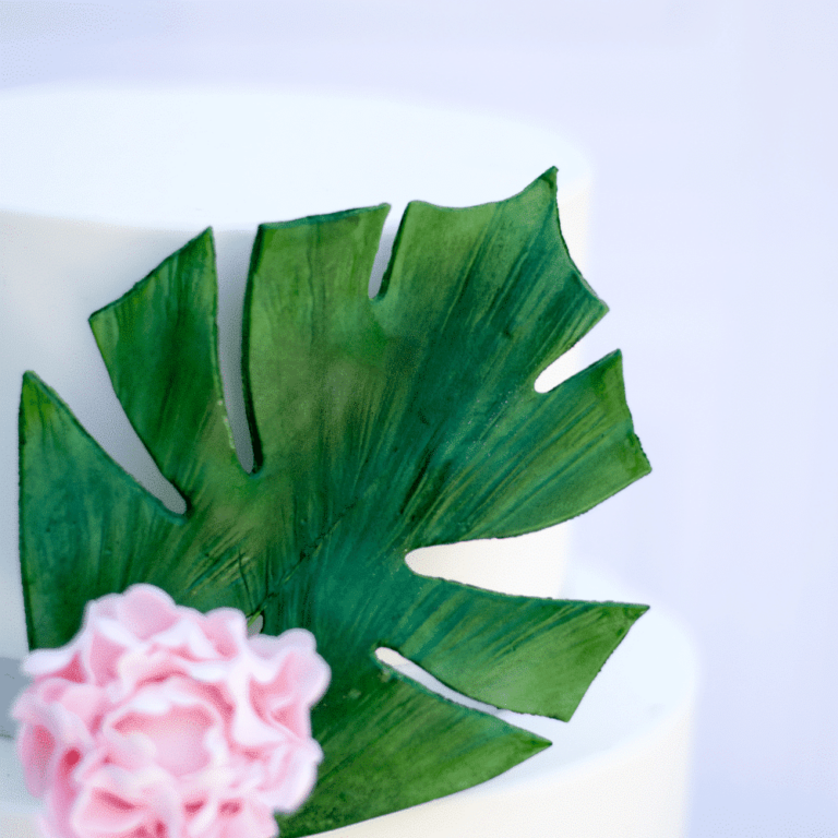 monstera for sugar flower arrangements