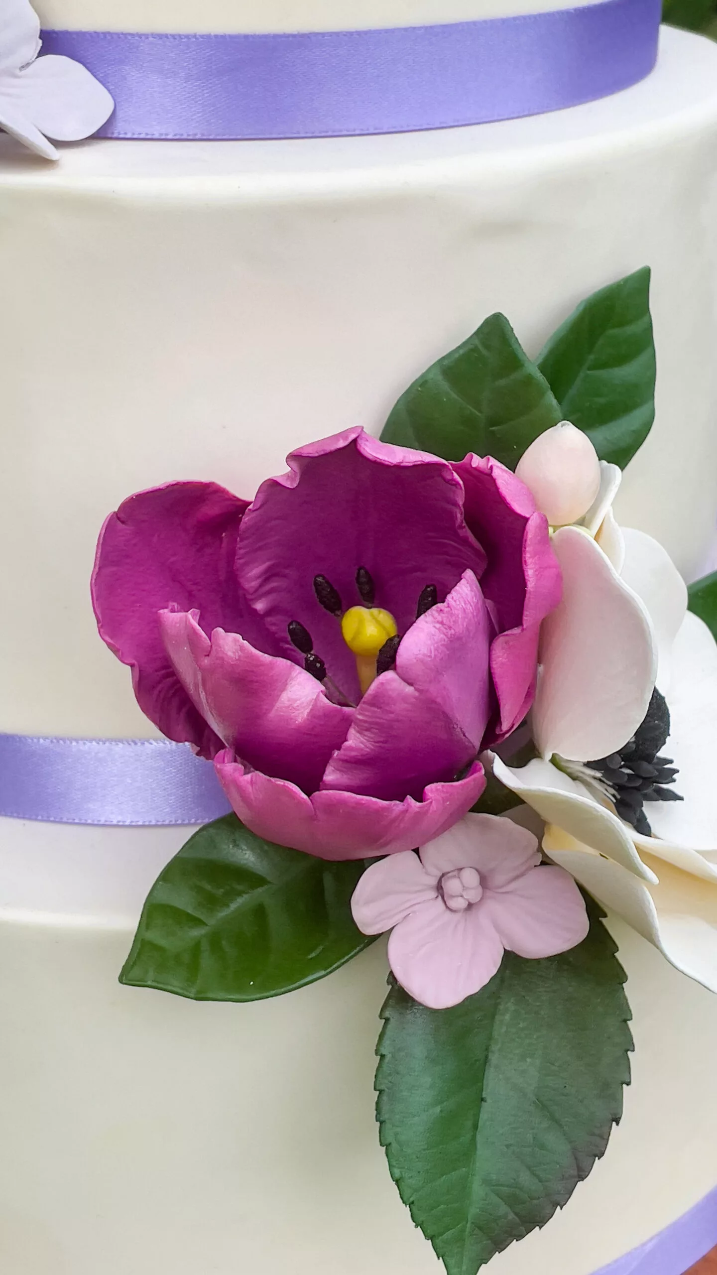Purple Tulip Sugar Flowers by Kelsie Cakes