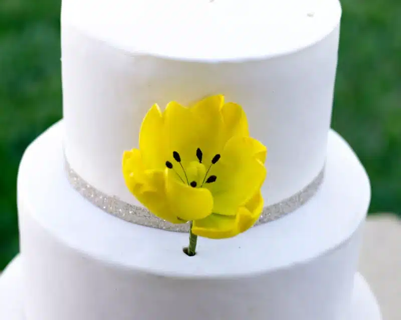 Yellow Tulip Sugar Flowers by Kelsie Cakes