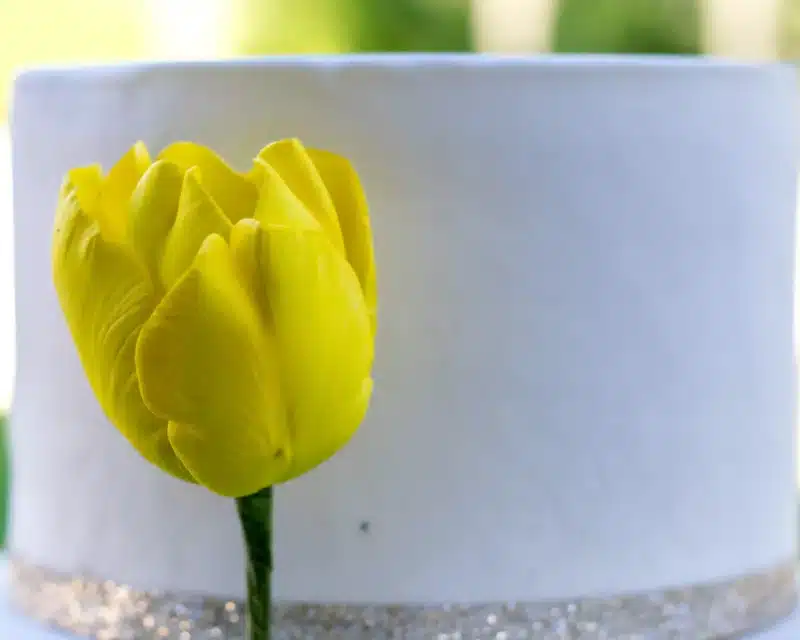 Yellow Tulip Sugar Flowers by Kelsie Cakes