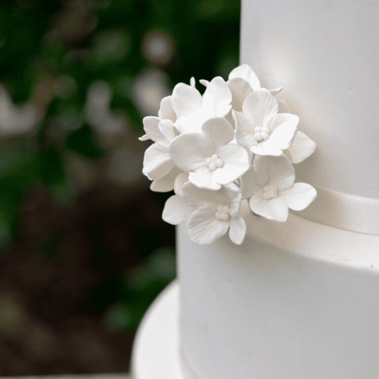 ivory hydrangea sugar flowers