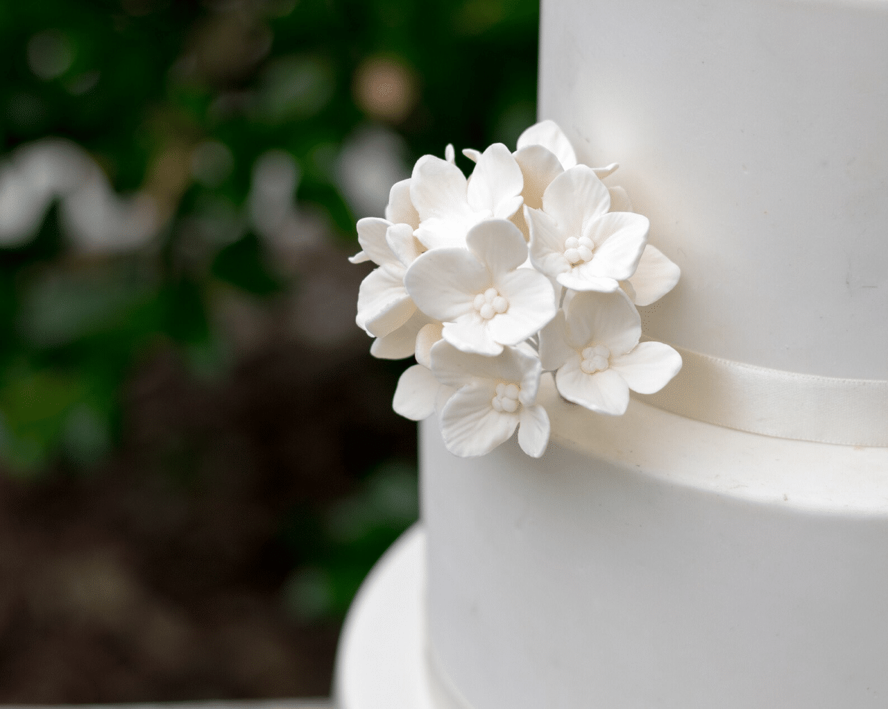 ivory hydrangea sugar flowers