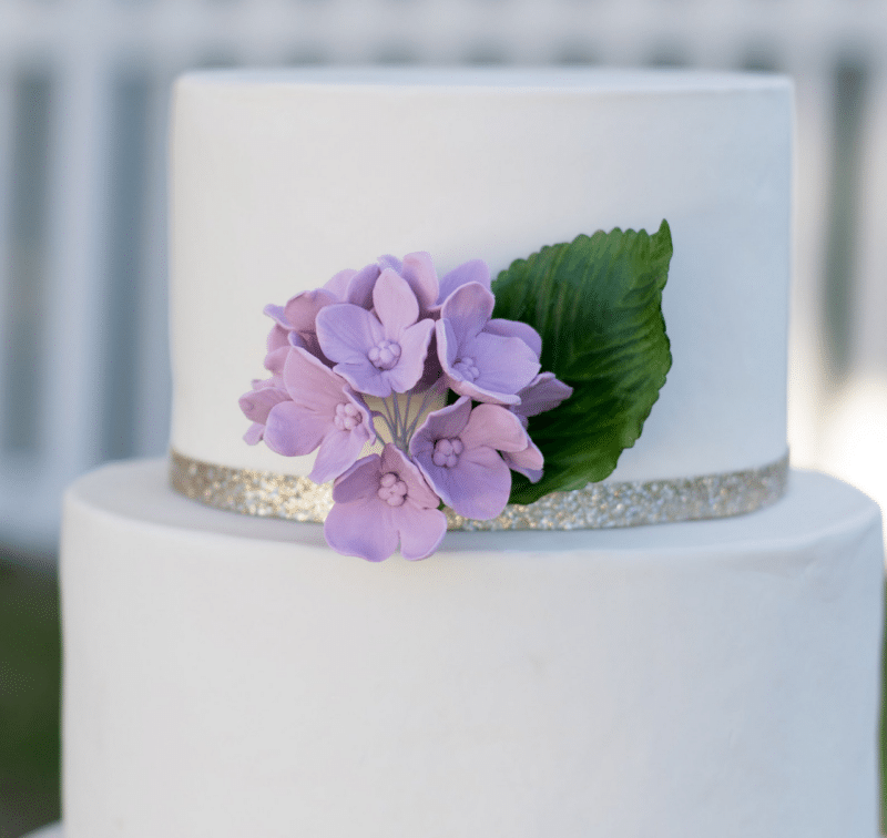 Lavender Hydrangea Sugar Flowers by Kelsie Cakes