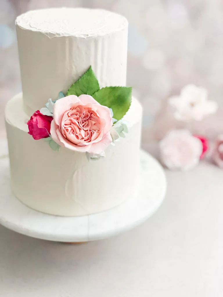 David Austin Rose Sugar Flowers by Kelsie Cakes