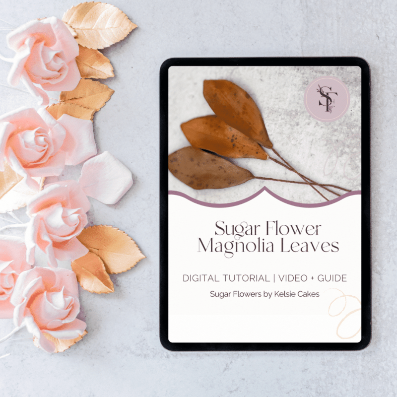COMING SOON - Tutorial: Magnolia Leaves Sugar Flowers by Kelsie Cakes
