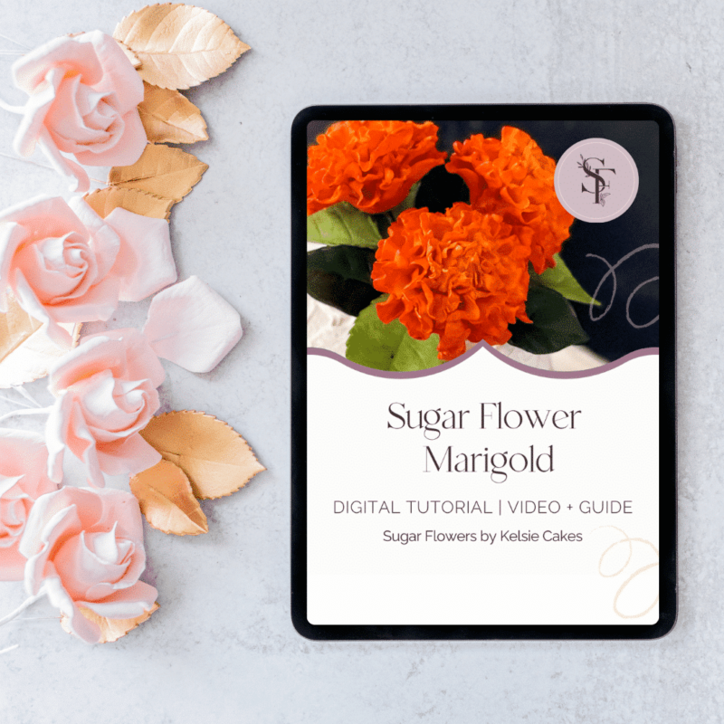 COMING SOON - Tutorial: Marigolds Sugar Flowers by Kelsie Cakes