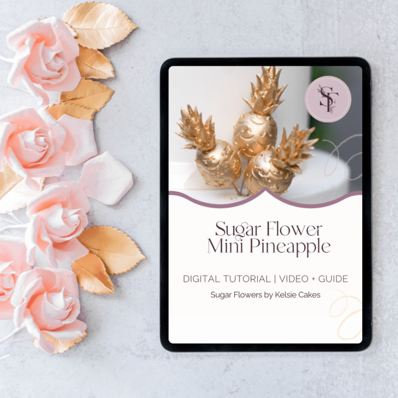 COMING SOON - Tutorial: Mini Pineapple Sugar Flowers by Kelsie Cakes