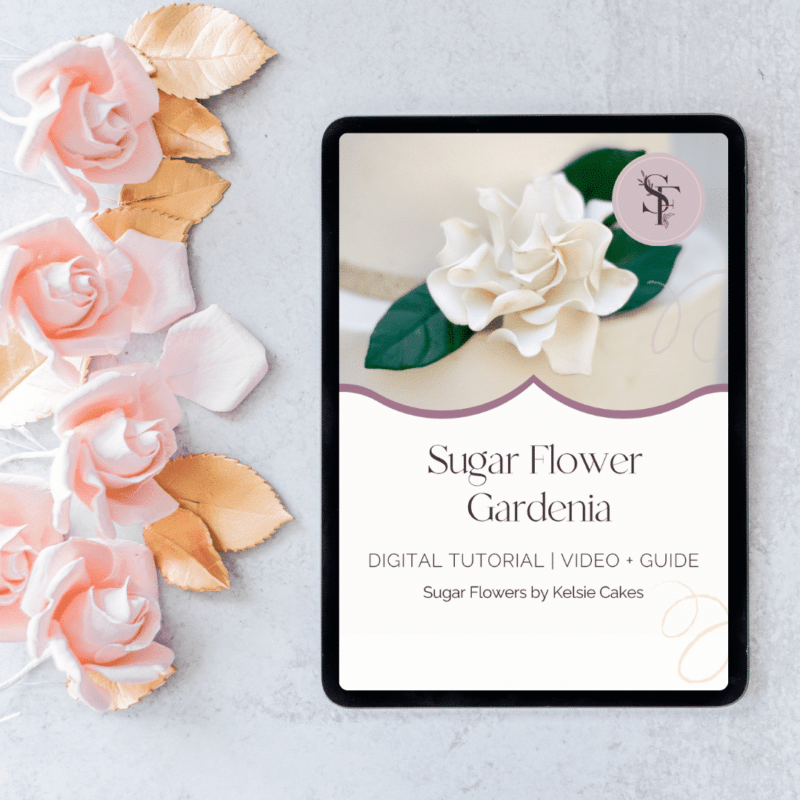 COMING SOON - Tutorial: Gardenia Sugar Flowers by Kelsie Cakes