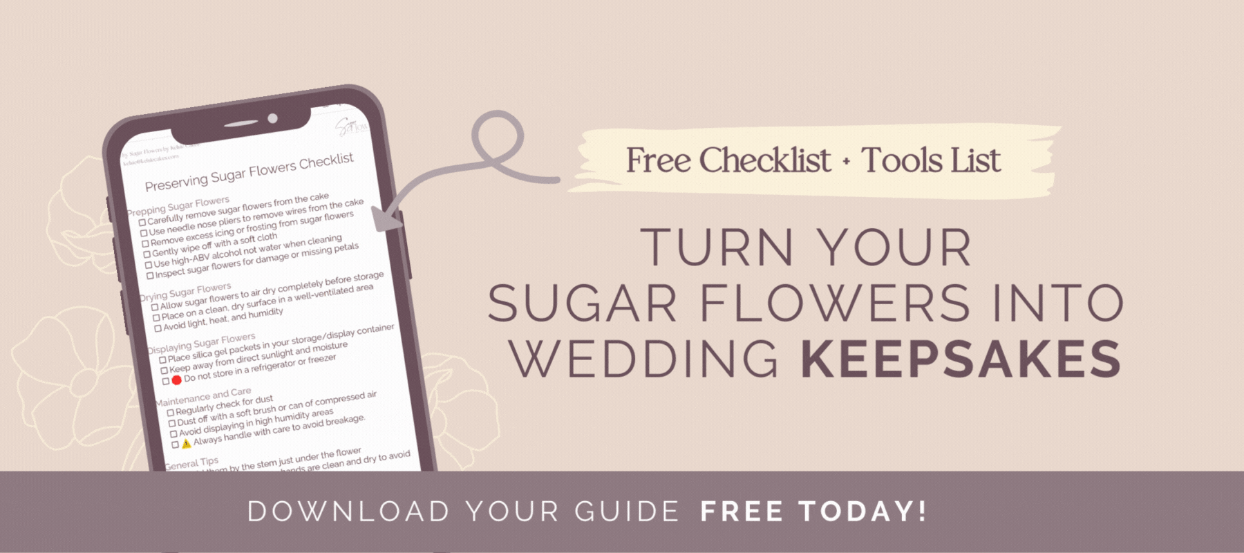 How to Preserve Your Sugar Flowers as a Wedding Keepsake Sugar Flowers by Kelsie Cakes
