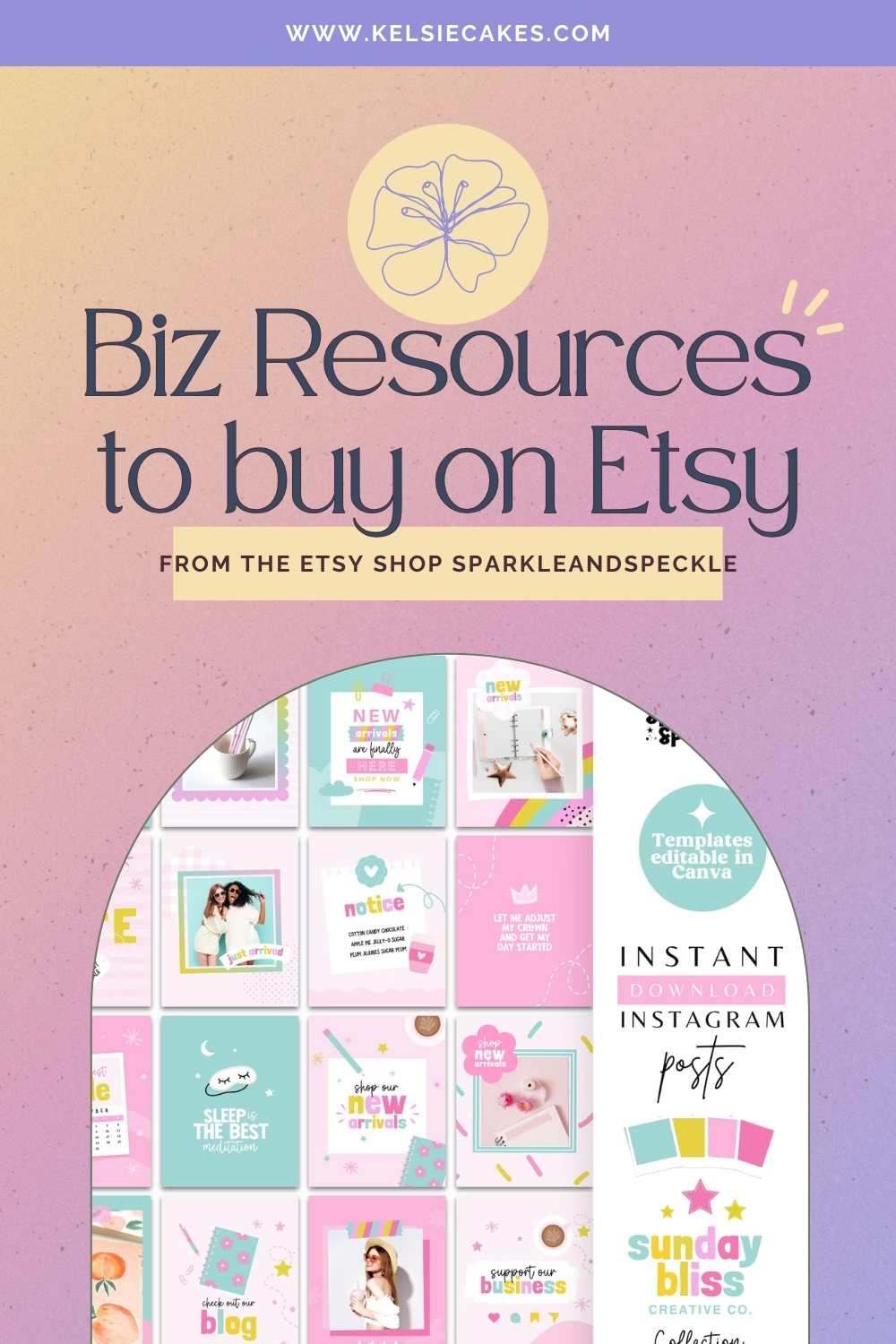 Colorful Instagram Post Templates for Canva